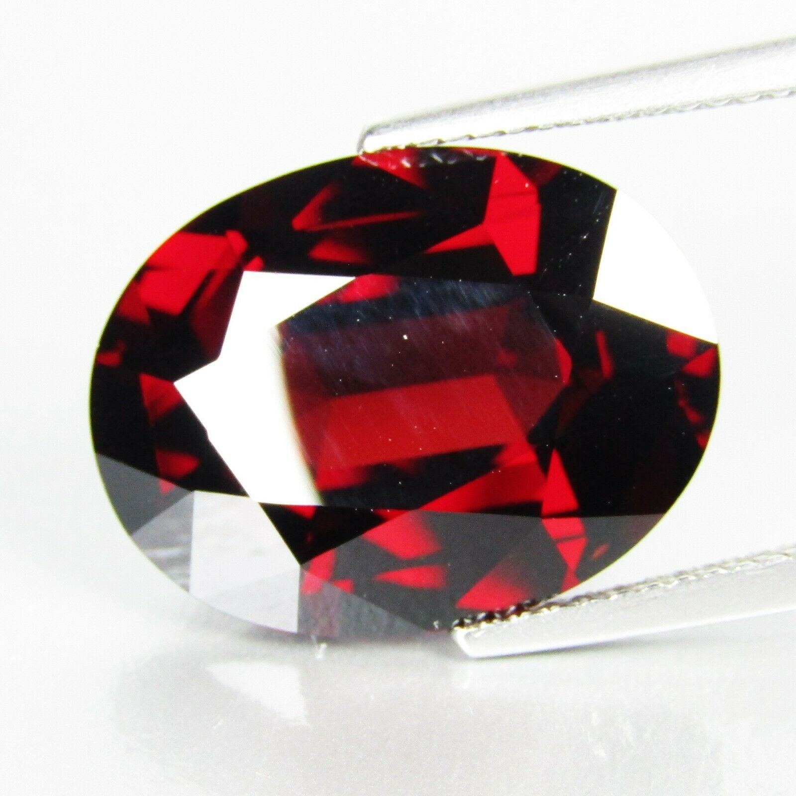 15.12cts Natural Genuine Red Color Garnet Oval Shape Loose Gemstone "ref Video"