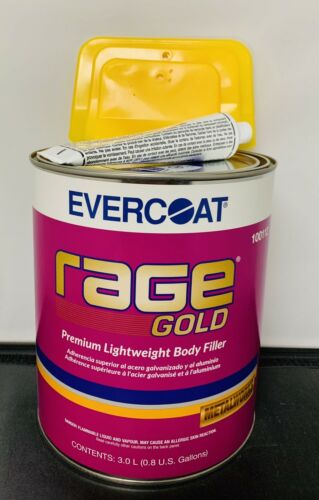 Evercoat New112 Rage Gold Premium Lightweight Body Filler Fib-112 Plus Spreaders